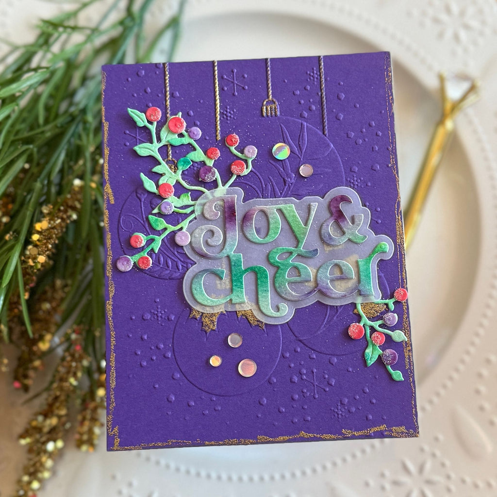 Simon Says Stamp Twisted Branch Wafer Dies s1032 Sugar and Spice Holiday Card