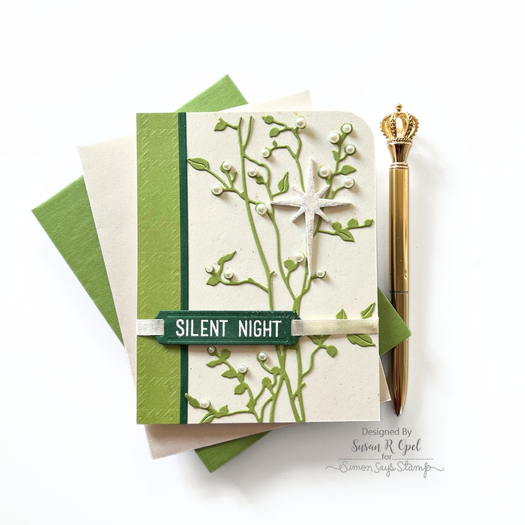 Simon Says Stamp Twisted Branch Wafer Dies s1032 Sugar and Spice Christmas Card