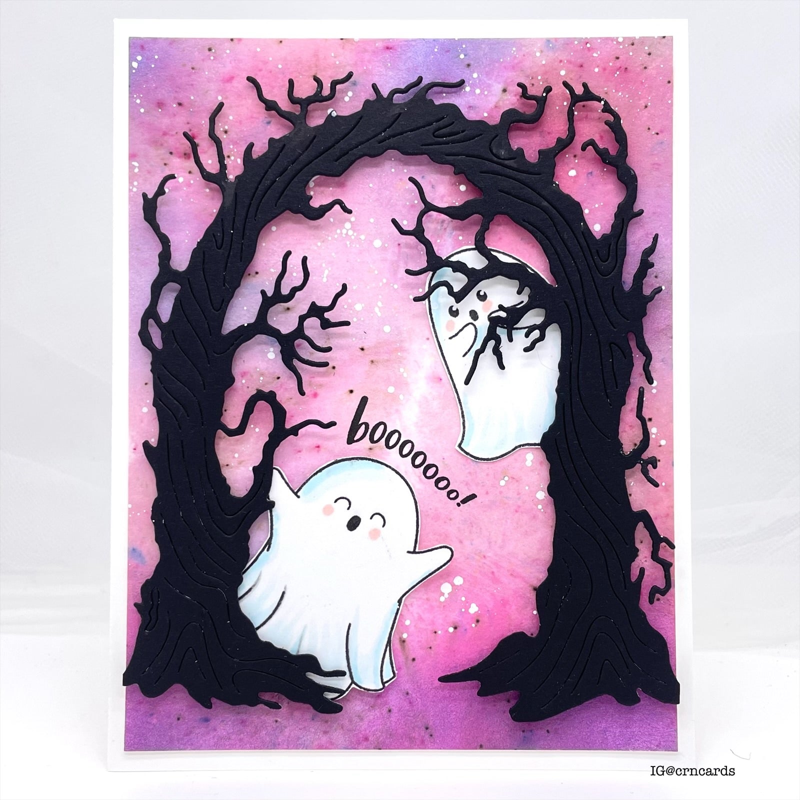 Simon Says Stamp Twisted Tree Arch Wafer Dies s1061 STAMPtember Halloween Card