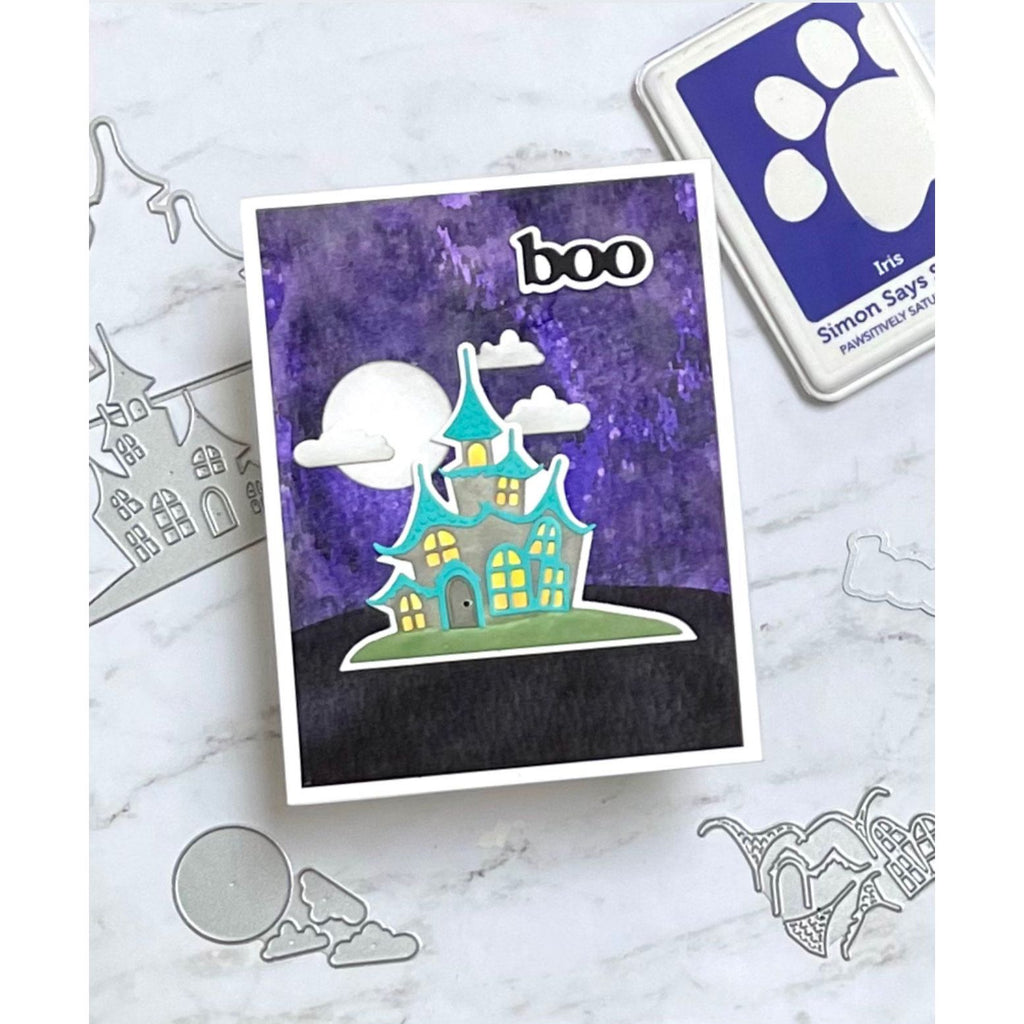 Simon Says Stamp Twisty Haunted House Wafer Dies s1066 STAMPtember Halloween Card | color-code:ALT01