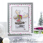 Whimsy Stamps Moose't Wonderful Clear Stamps c1429 wonderful friend