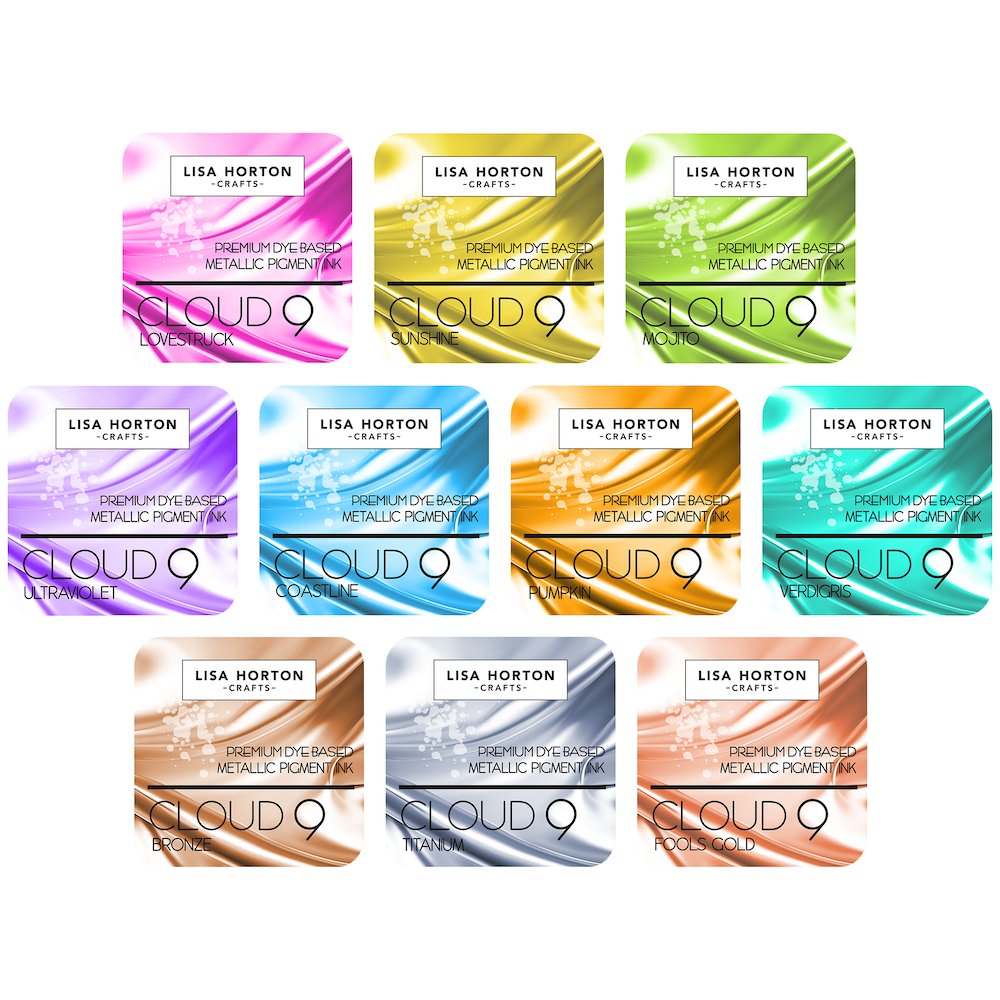 Lisa Horton Crafts Cloud 9 Metallic Ink Pad Bundle