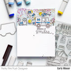 Pretty Pink Posh Utility Vehicles Clear Stamps sending smiles