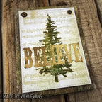 Tim Holtz Cling Rubber Stamps Just Believe cms031