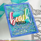 Waffle Flower Happy Waves Panel Die 421708 beach life