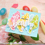 Waffle Flower Sea Snail Die n stencil 421743 seashells
