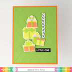 Waffle Flower Multiple Presents Die N Stencil 421422 congrats