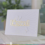 Waffle Flower Dotted Sunburst Die 421404 blessed