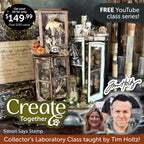 Limited Edition Simon Says Stamp Tim Holtz Collector's Laboratory Kit + Halloween LIVE CLASS ckhl26 glamour