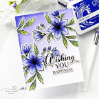 Gina K Designs Wishful Florals Clear Stamps gkd239 Wishing You | color-code:ALT02