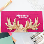 Waffle Flower A-moose-ing Sentiments Clear Stamp and Piercing Die Set lights