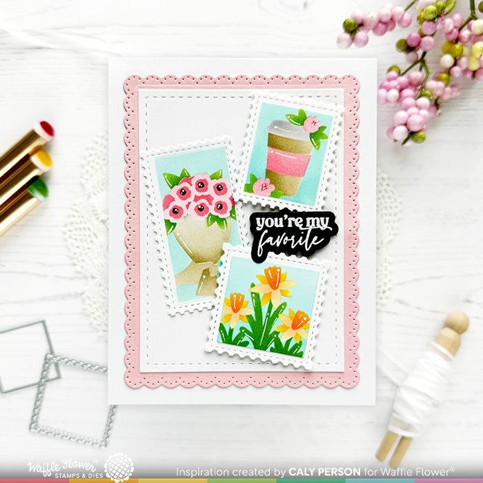 Waffle Flower A2 Lacy Layers Dies 420492 coffee cup | color-code:ALT01