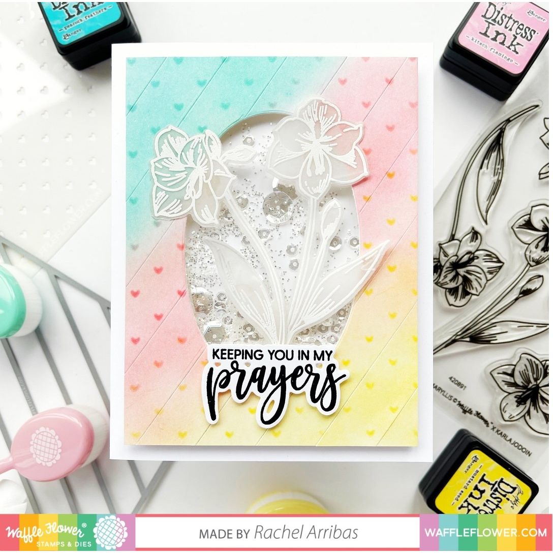 Waffle Flower AMARYLLIS Clear Stamps 420891 prayers