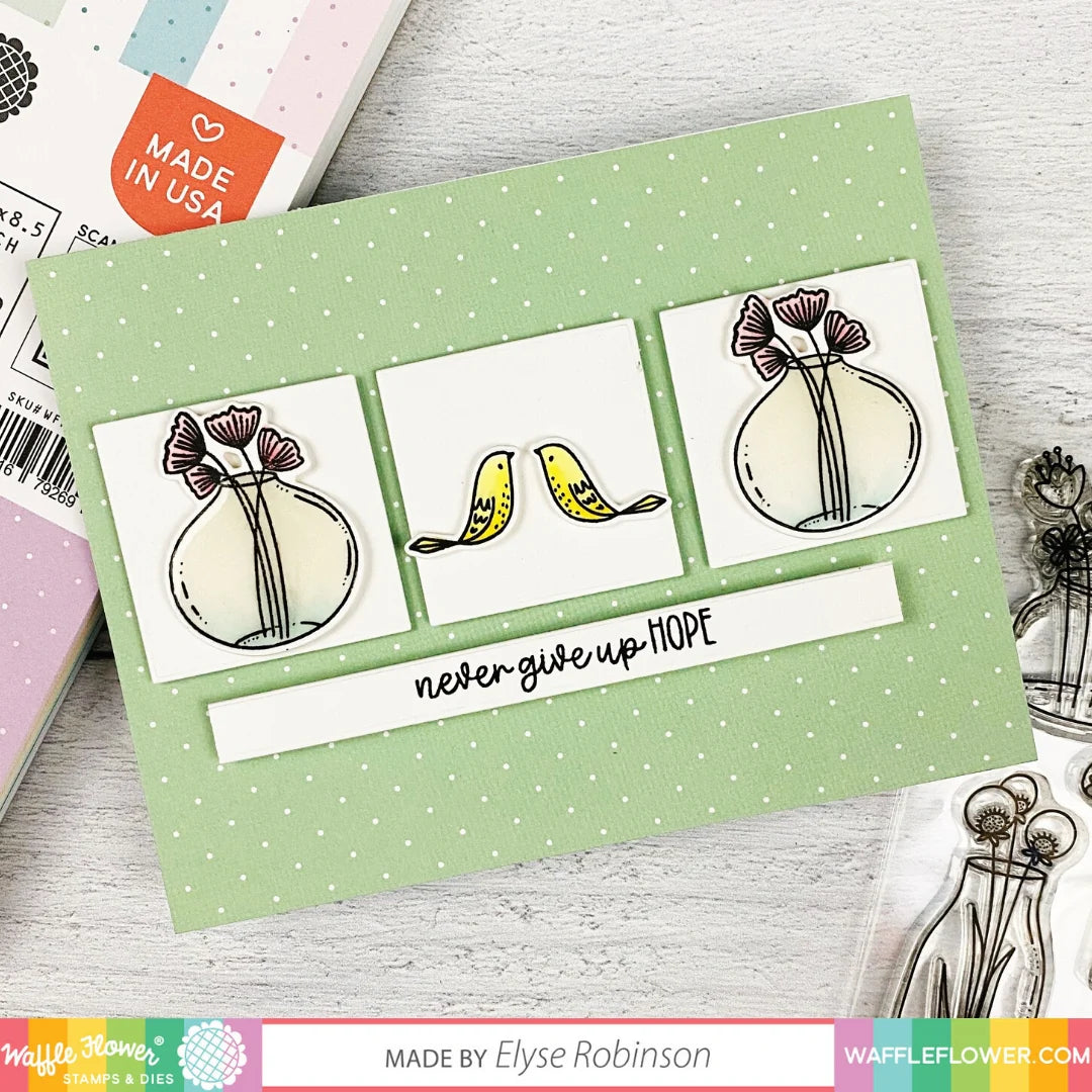 Waffle Flower Additional Squares Dies 310381 never give up