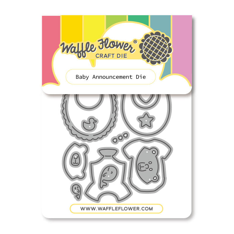 Waffle Flower Baby Announcement Dies 422530