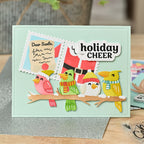 Waffle Flower Birdie Friends in Winter Dies 422146 santa