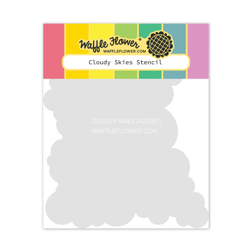 Waffle Flower Cloudy Skies Stencil 422197