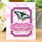 Waffle Flower Cloudy Skies Stencil 422197 butterfly