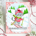 Waffle Flower Cool Cat Die-n-stencil 422277 snowflakes