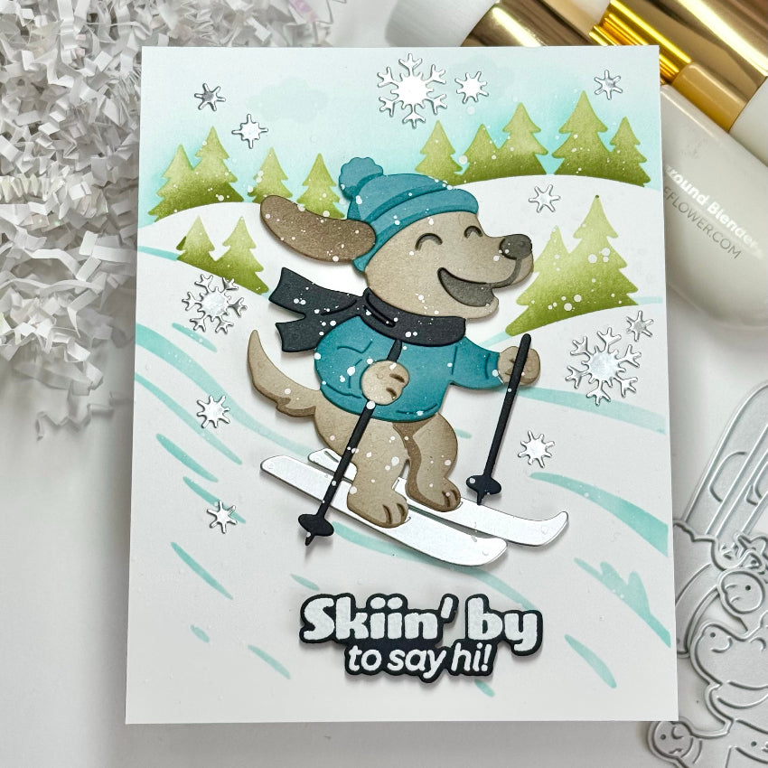 Waffle Flower Cool Pup Die-n-stencil 422278 hi