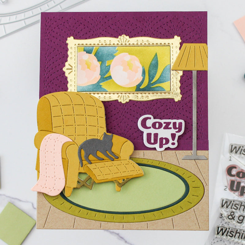 Waffle Flower Cozy Spot Dies 422348 cat