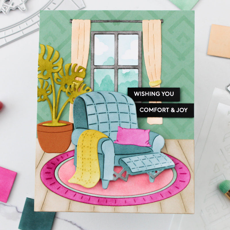 Waffle Flower Cozy Spot Dies 422348 rug