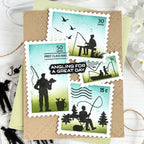 Waffle Flower Fishing Puns Clear Stamps 422559 have a great day card
