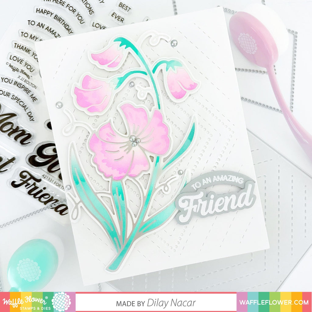 Waffle Flower For The Ladies Matching Dies 421332 flowers