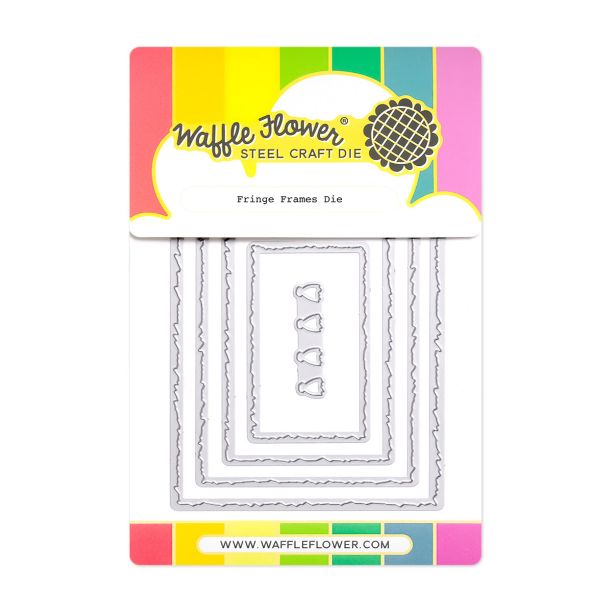 Waffle Flower Fringe Frames Dies 422234