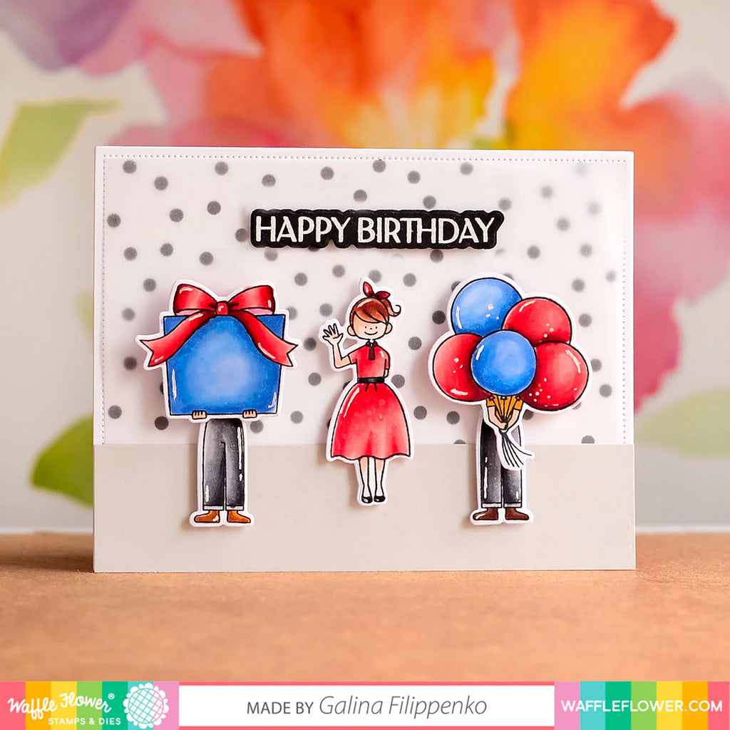 Waffle Flower HAND DELIVERED Dies 420942 balloons