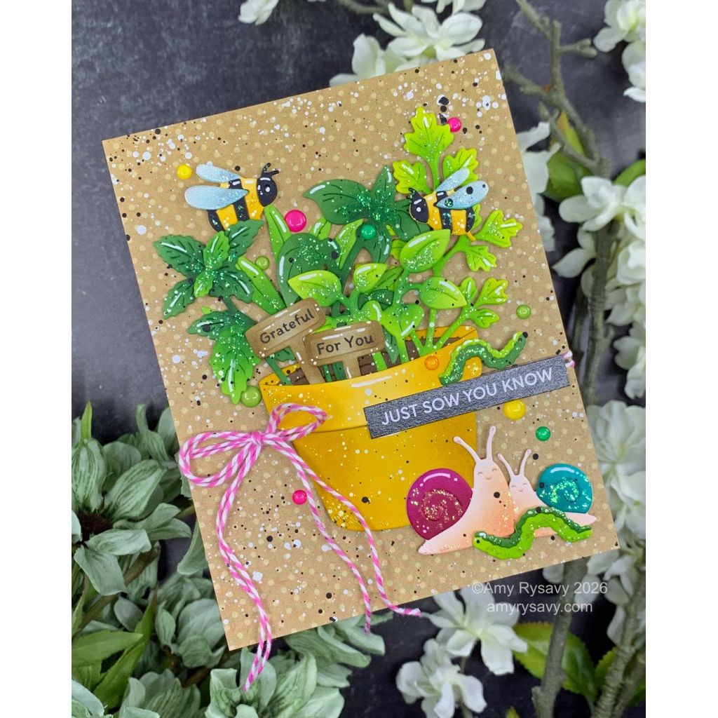 Waffle Flower Happy Herbs Dies 422486 snails | color-code:ALT02