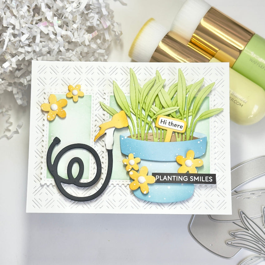 Waffle Flower Happy Herbs Dies 422486 yellow flowers