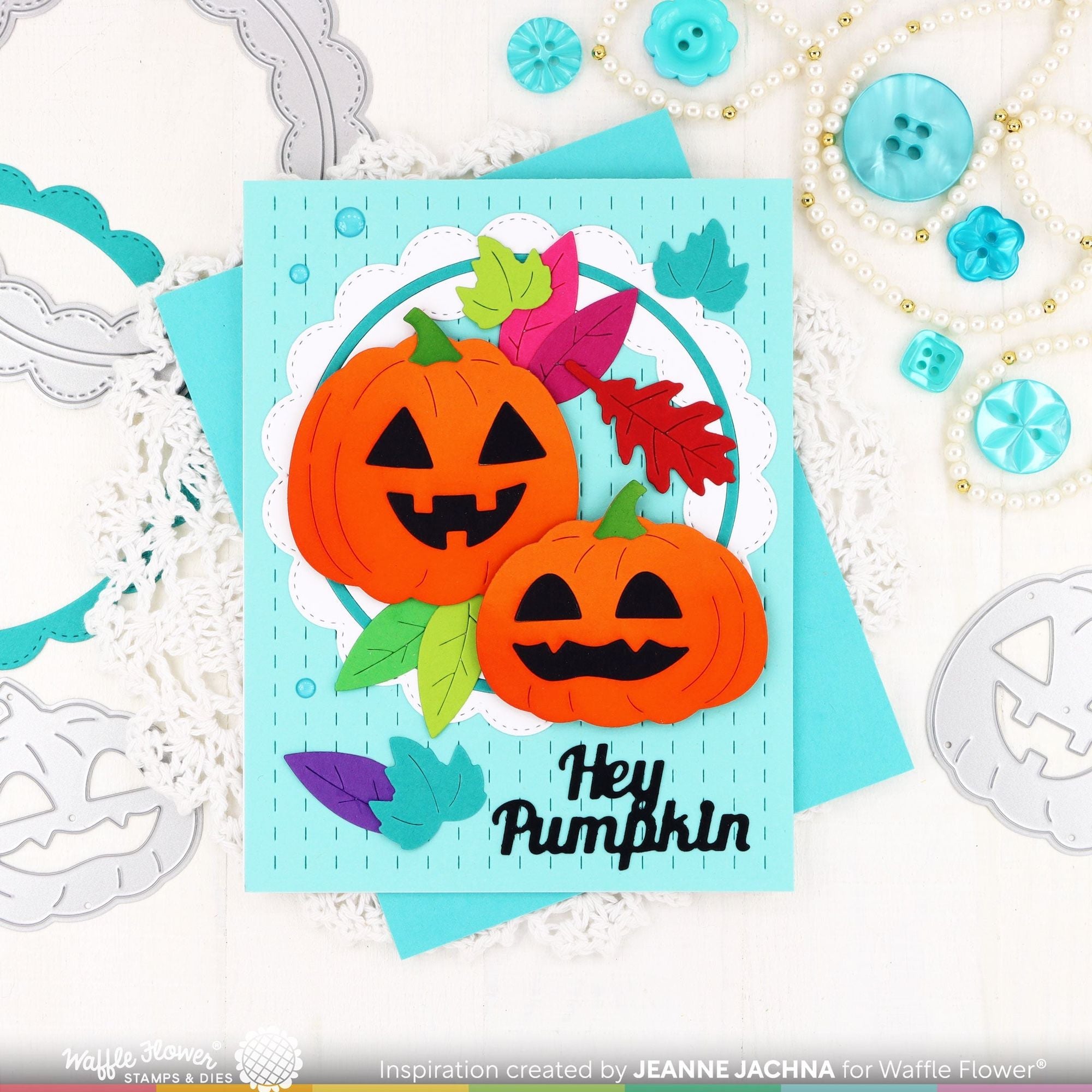Waffle Flower Hey Pumpkin Dies 421866 leaves
