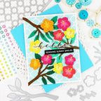Waffle Flower Hibiscus Branch Dies 422198 smiles
