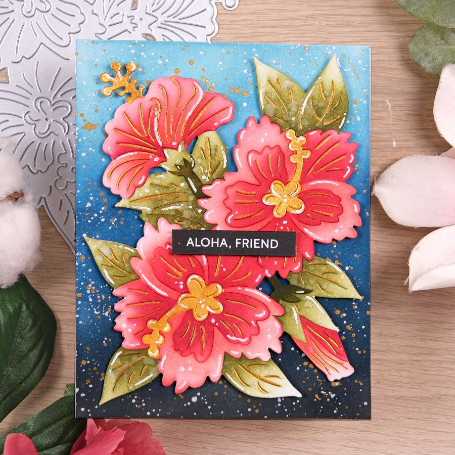 Waffle Flower Hibiscus Cluster Dies 422194 friend