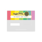 Waffle Flower Ink Swatch Label Stencil 422183