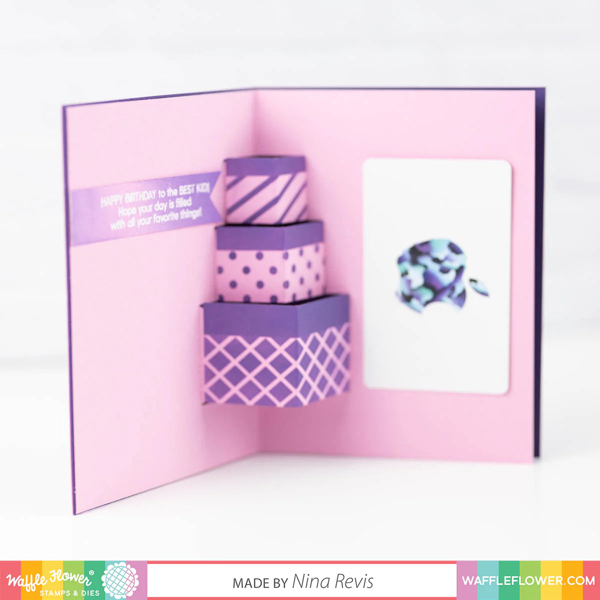 Waffle Flower Inside Sentiments Birthday Clear Stamps 421393 happy birthday