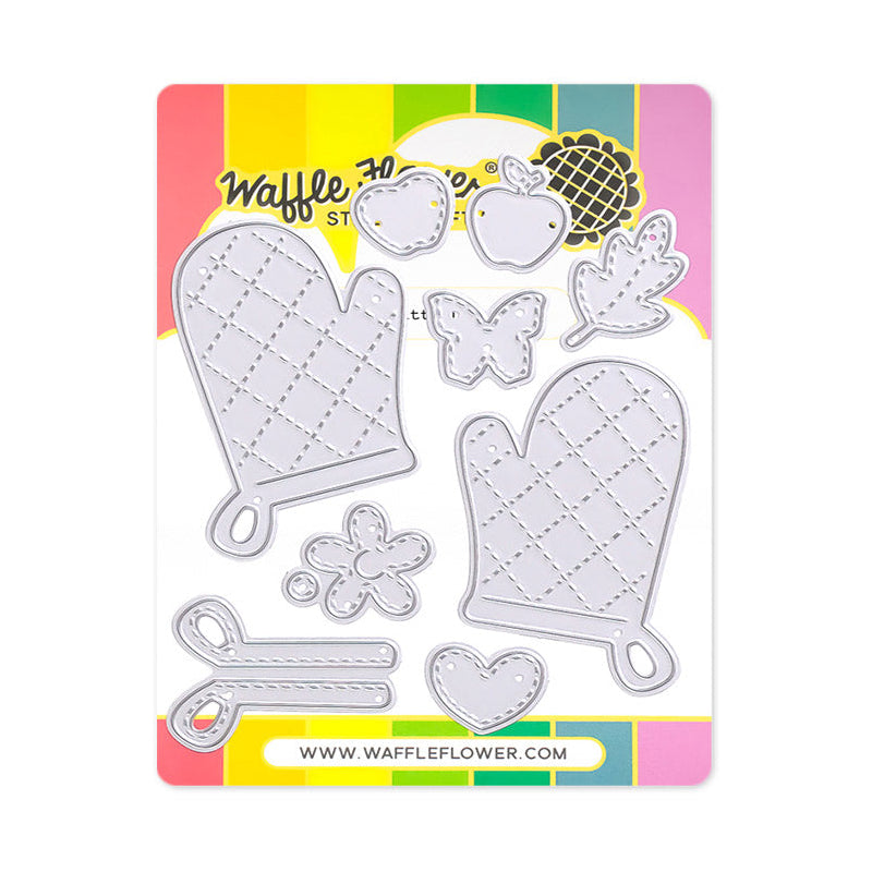 Waffle Flower Just Mitts Dies 422306