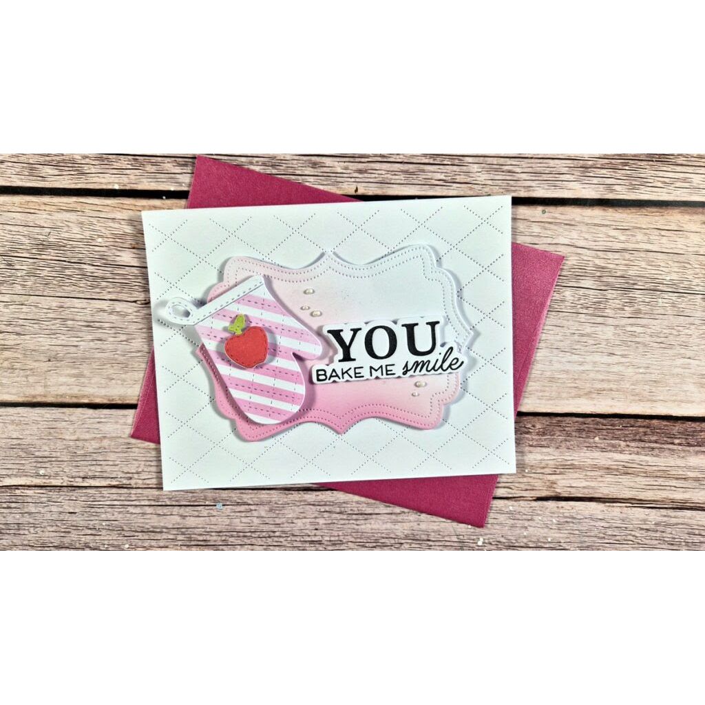 Waffle Flower Just Mitts Dies 422306 smile