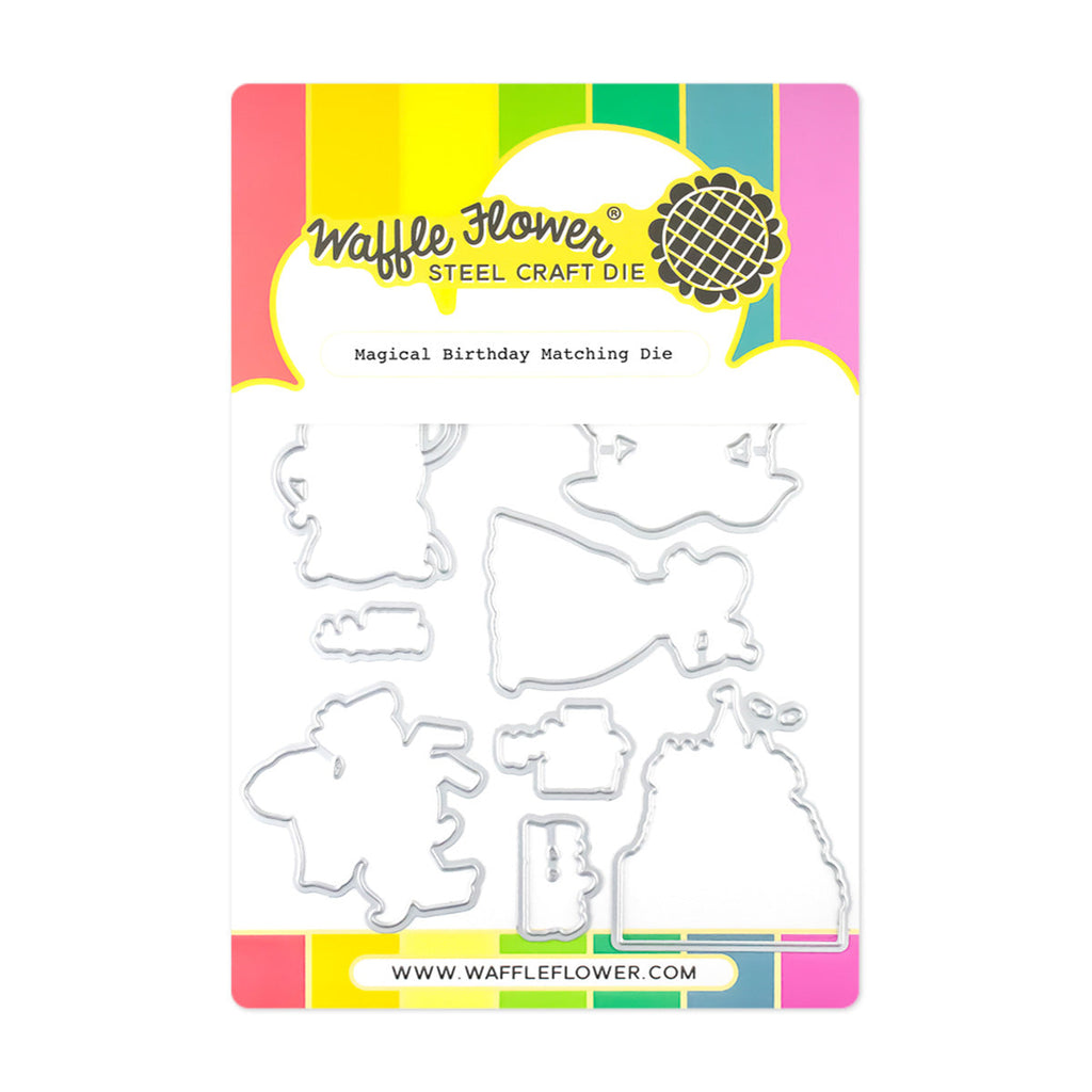 Waffle Flower Magical Birthday Matching Dies 421812