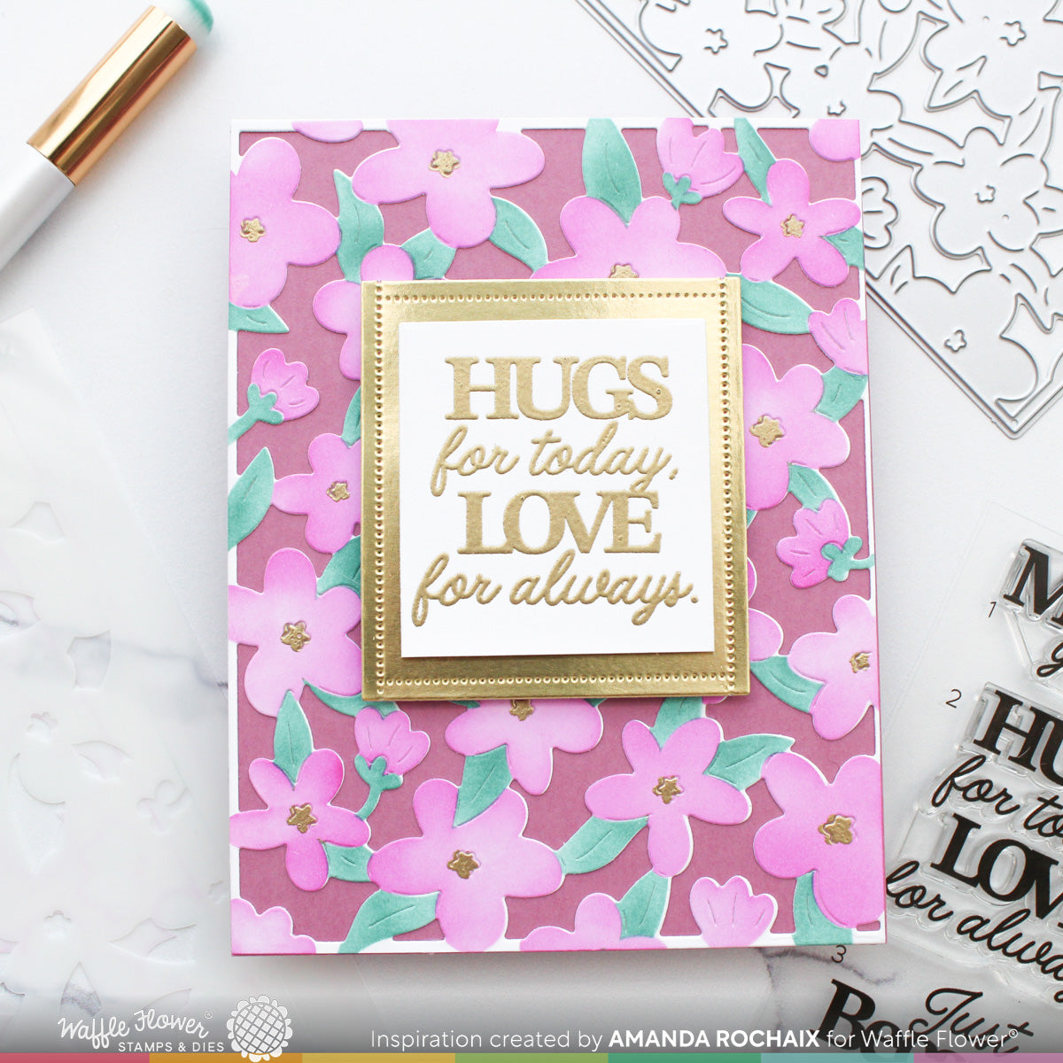 Waffle Flower Mod Blossom Die 421936 hugs