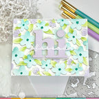 Waffle Flower Mod Blossom Stencil and Die Set pastel