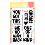 Waffle Flower Old Friend Sentiments Clear Stamps 422331