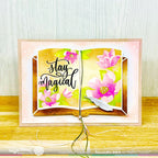 Waffle Flower Open Book Coloring Stencils 421817 magic