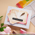 Waffle Flower Open Book Die and Open Book Stencil Set book