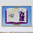 Waffle Flower Open Book Die and Open Book Stencil Set wizard