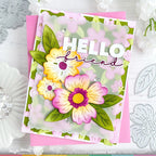 Waffle Flower Overlapping Alpha Clear Stamps 421779 hello