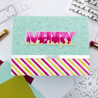 Waffle Flower Overlapping Merry Die-n-stencil 422102 stripes