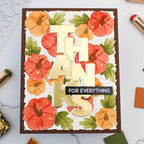 Waffle Flower Overlapping Vertical Thanks Word Die 422205 thanks
