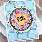 Waffle Flower Picnic Plaid Die 422232 blue
